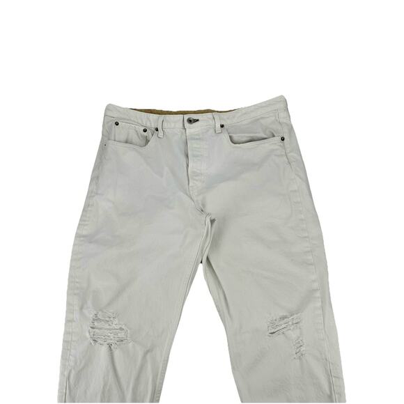 Rag & Bone Size 34 Women Rosa Mid Rise Boyfriend Jeans 27” In Distressed G30 - Picture 2 of 15